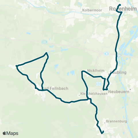 Die Münchner VerkehrsVerbund  Bad Feilnbach - Großholzhausen ( - Brannenburg) - Raubling - Rosenheim map
