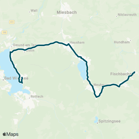 Die Münchner VerkehrsVerbund  Tegernsee - Gmund - Schliersee - Neuhaus - Fischbachau map
