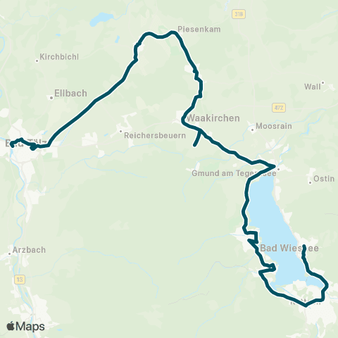 Die Münchner VerkehrsVerbund  Tegernsee - Bad Wiessee - Gmund - Waakirchen - Bad Tölz map