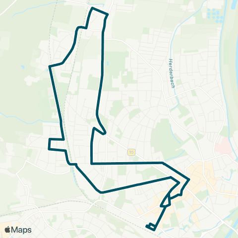 Die Münchner VerkehrsVerbund  Bahnhof - Stadtmitte - Unterfürstätt - Küpferling - Stadtmitte - Bahnhof map