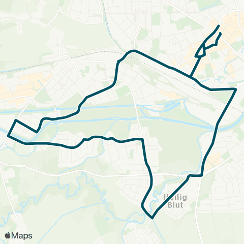 Die Münchner VerkehrsVerbund  Stadtmitte - Endorfer Au - Oberwöhr - Heilig Blut - Stadtmitte map
