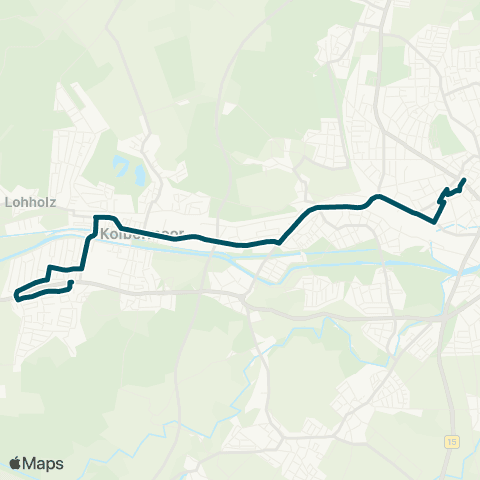 Die Münchner VerkehrsVerbund  Rosenheim, Stadtmitte - Rosenheim - Kolbermoor - Kolbermoor, Königsseestr. map