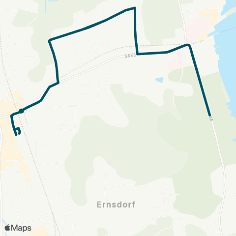 Die Münchner VerkehrsVerbund  Ortsverkehr Prien Bahnhof - (Osternach) - Hafen - Harras - Hafen - Bahnhof map