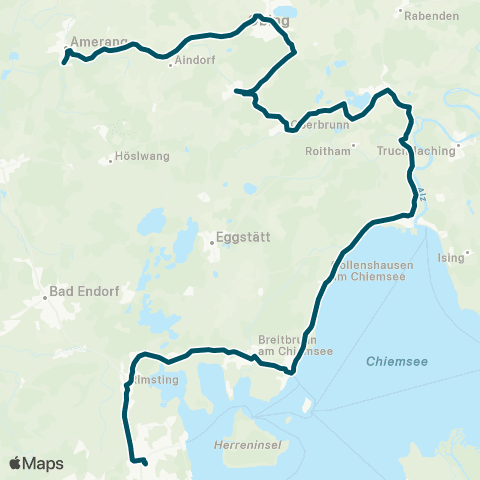 Die Münchner VerkehrsVerbund  Bürgerbus Amerang - Obing - Pittenhart - Eggstätt / Seebruck - Bad Endorf / Prien map