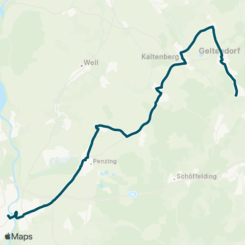 Die Münchner VerkehrsVerbund  Landsberg - Penzing - Geltendorf map