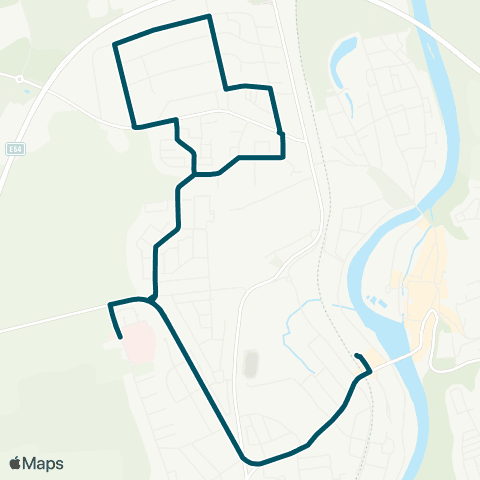 Die Münchner VerkehrsVerbund  StadtBus Landsberg: Landsberg - Klinikum - St.-Ulrich-Platz - Klinikum - Landsberg map