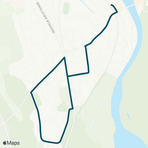 Die Münchner VerkehrsVerbund  StadtBus Landsberg: Landsberg - Wiesenring - Landsberg map
