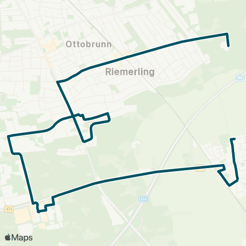 Die Münchner VerkehrsVerbund  Riemerling, Altenheim - Ottobrunn - Hohenbrunn map