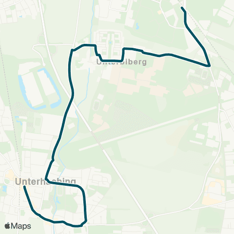 Die Münchner VerkehrsVerbund  Neuperlach Süd - Unterbiberg - Unterhaching map