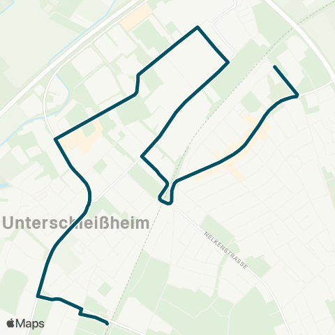 Die Münchner VerkehrsVerbund  Unterschleißheim West - Gewerbegebiet - Lohhof Süd map