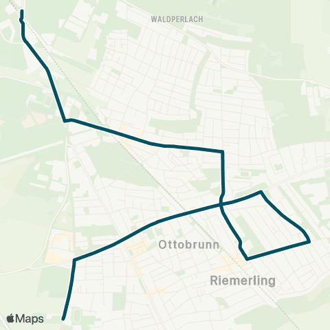 Die Münchner VerkehrsVerbund  Ottobrunn, Phönix-Bad - Karl-Stieler-Str. - Neubiberg - Neuperlach Süd map