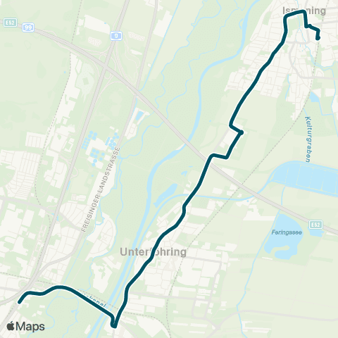 Die Münchner VerkehrsVerbund  Ismaning - Unterföhring - Studentenstadt map
