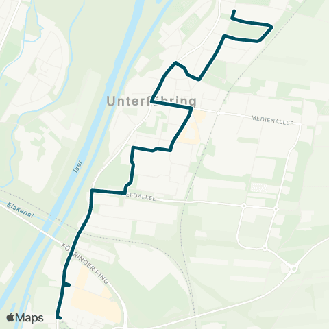 Die Münchner VerkehrsVerbund  Ortsbus Unterföhring map