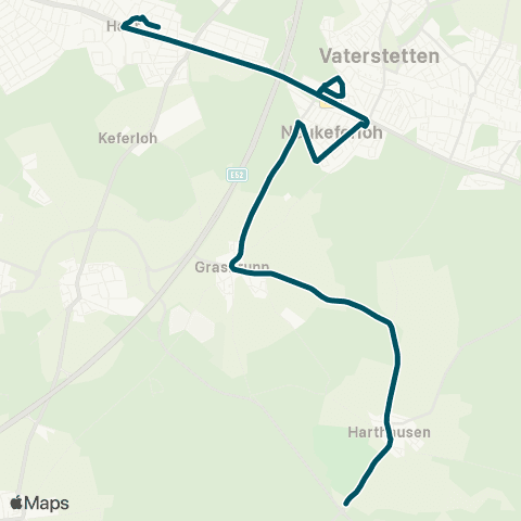 Die Münchner VerkehrsVerbund  Neukeferloh, Bahnhofstr. - Grasbrunn - Harthausen - Höhenkirchen-Sieg. map