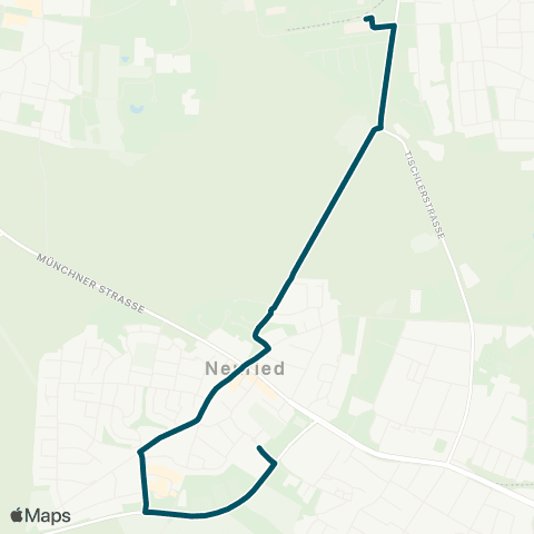 Die Münchner VerkehrsVerbund  Neuried, Maxhofweg - Klinikum Großhadern map