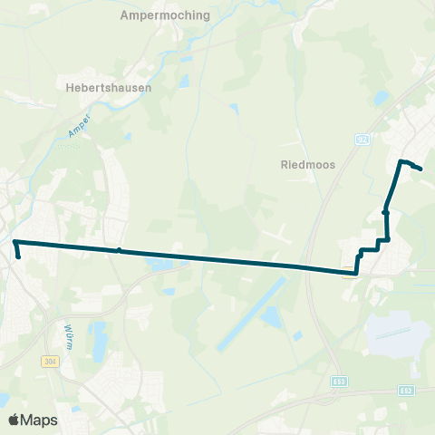 Die Münchner VerkehrsVerbund  Dachau - Oberschleißheim - Unterschleißheim West map