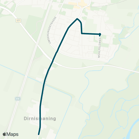 Die Münchner VerkehrsVerbund  Dirnismaning - Garching map