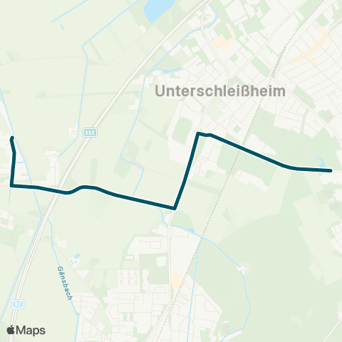 Die Münchner VerkehrsVerbund  Riedmoos - Unterschleißheim West - (Lohhof, Schulzentrum) map
