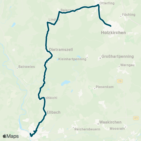 Die Münchner VerkehrsVerbund  Holzkirchen - Otterfing - Dietramszell - Bad Tölz map