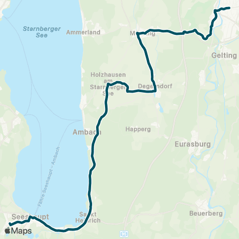 Die Münchner VerkehrsVerbund  Seeshaupt - Münsing - Wolfratshausen map