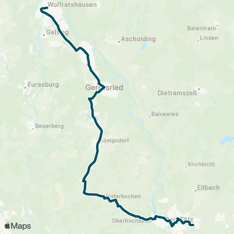 Die Münchner VerkehrsVerbund  Bad Tölz - Geretsried - Wolfratshausen map