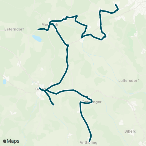 Die Münchner VerkehrsVerbund  Glonn - Moosach / Bruck - Grafing Bahnhof map