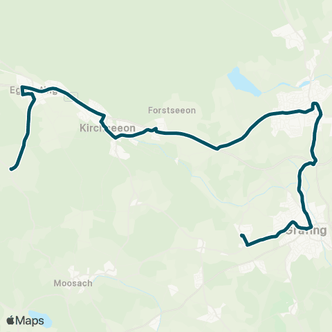 Die Münchner VerkehrsVerbund  (Buch - ) Eglharting, Westring - Kirchseeon - Ebersberg - Grafing Bahnhof map