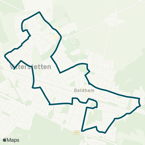 Die Münchner VerkehrsVerbund  Vaterstetten - Sportzentrum - Baldham Nord - Karwendelplatz - Vaterstetten map