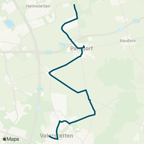 Die Münchner VerkehrsVerbund  Grub Süd - Parsdorf - Weißenfeld - Baldham Dorf - Vaterstetten map