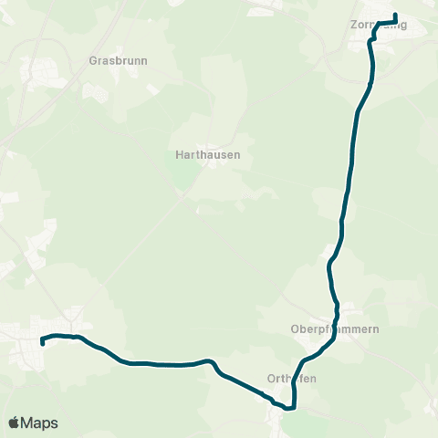 Die Münchner VerkehrsVerbund  Höhenkirchen-Siegertsbrunn - Egmating - Oberpframmern - Zorneding map