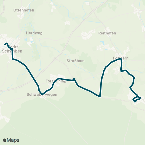 Die Münchner VerkehrsVerbund  Hohenlinden - Forstern - Forstinning - Markt Schwaben map