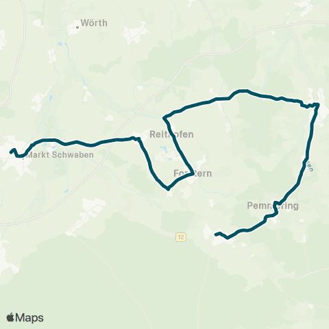 Die Münchner VerkehrsVerbund  Hohenlinden - Mittbach - Isen - Markt Schwaben map