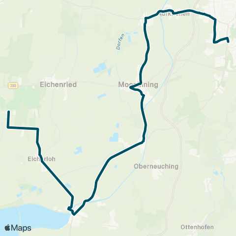 Die Münchner VerkehrsVerbund  Erding - Notzing - Ottenhofen - Markt Schwaben map