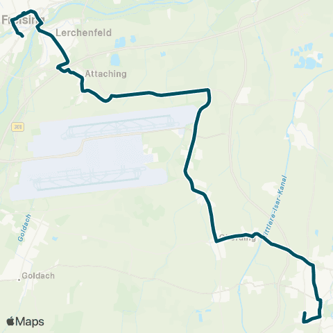 Die Münchner VerkehrsVerbund  Erding - Niederding / Notzing - Oberding - Schwaig - Flughafen, Terminalstr. Mitte map