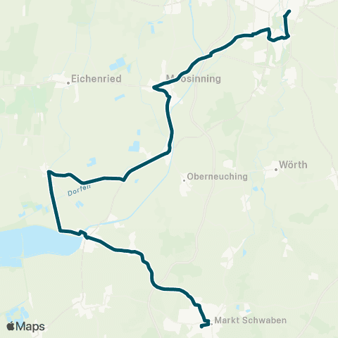 Die Münchner VerkehrsVerbund  Markt Schwaben - Finsing - Moosinning - Erding, Klinikum - Erding map
