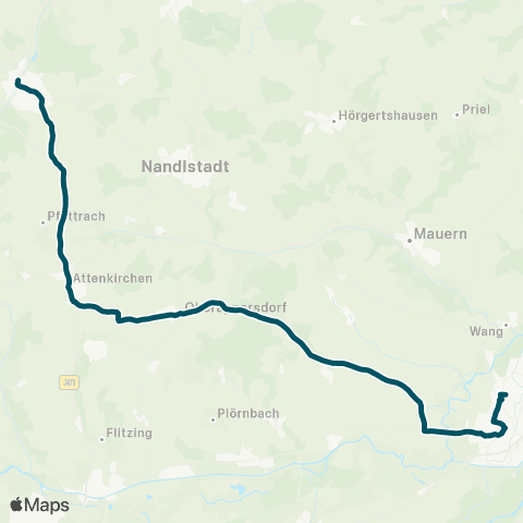 Die Münchner VerkehrsVerbund  Au, Hopfenhalle - Attenkirchen - Moosburg map
