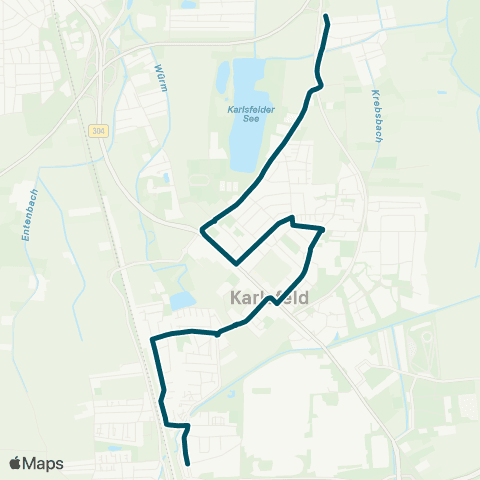 Die Münchner VerkehrsVerbund  Karlsfeld, Schwarzhölzlstraße - Karlsfeld map