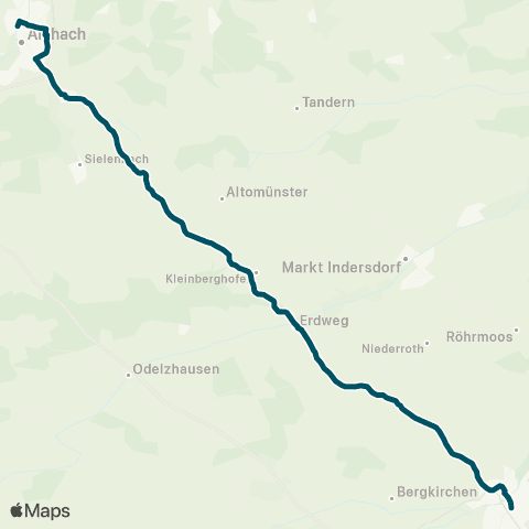 Die Münchner VerkehrsVerbund  Aichach - Altomünster / Dachau map