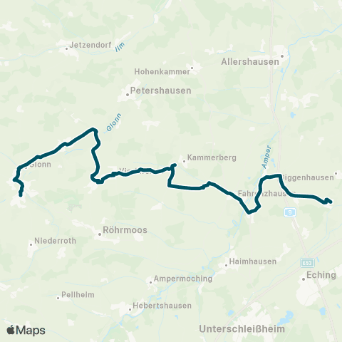 Die Münchner VerkehrsVerbund  Neufahrn - Massenhausen - Vierkirchen-Esterhofen - Weichs - Markt Indersdorf map