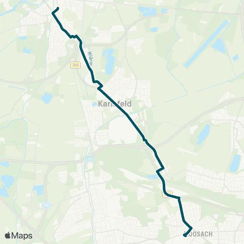 Die Münchner VerkehrsVerbund  Moosach - Karlsfeld - Dachau map