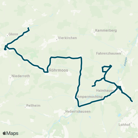 Die Münchner VerkehrsVerbund  Markt Indersdorf - Röhrmoos - Haimhausen - Unterschleißheim map