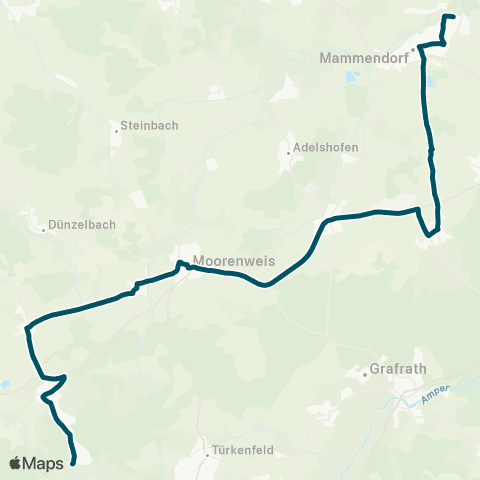 Die Münchner VerkehrsVerbund  Geltendorf - Moorenweis - Jesenwang Landsberied - Mammendorf map