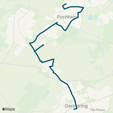 Die Münchner VerkehrsVerbund  Puchheim Bf, Bgm.-Ertl-Straße - Puchheim Süd - Germering-Unterpf. map
