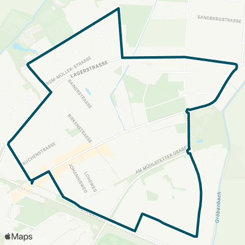 Die Münchner VerkehrsVerbund  Puchheim Nord - Gewerbegebiet Nord - Lußstraße - Puchheim Nord map