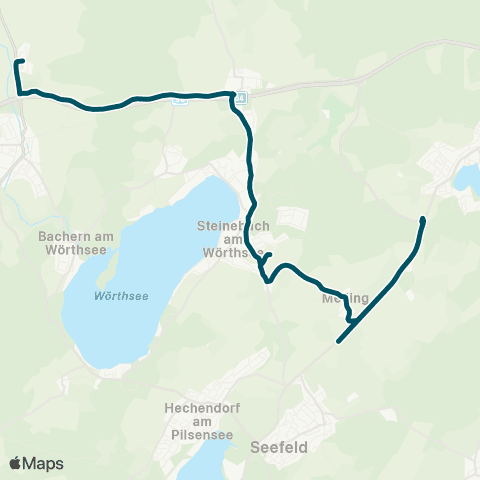 Die Münchner VerkehrsVerbund  GP Inning / Wörthsee - Steinebach - Weßling - ESPE / 3M - Steinebach map