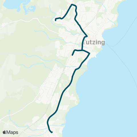 Die Münchner VerkehrsVerbund  Tutzing, Heimgartenstraße - Tutzing - Unterzeismering map