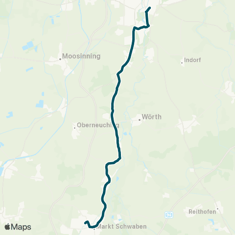 Die Münchner VerkehrsVerbund  Schienenersatzverkehr S2 Markt Schwaben - Erding map