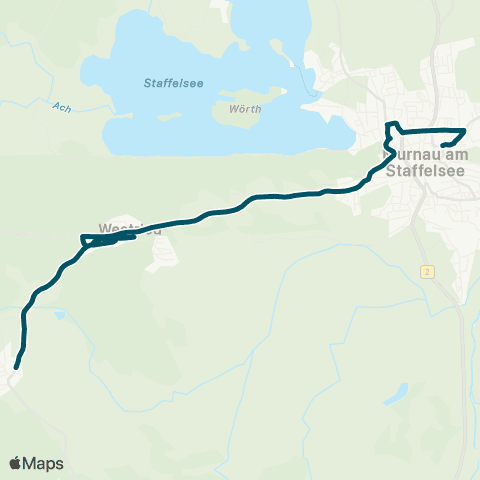 Die Münchner VerkehrsVerbund  Grafenaschau - Grafenaschau Bf - Seeleiten-Berggeist - Murnau map