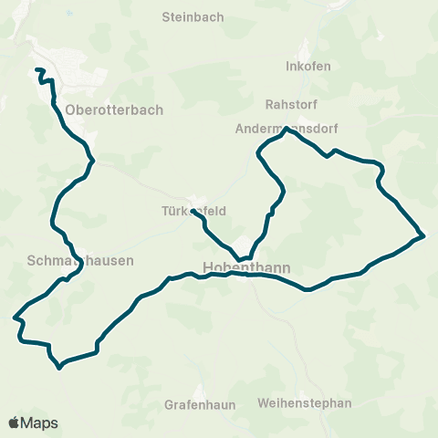 Die Münchner VerkehrsVerbund  Pfarrkofen - Hohenthann - Schmatzhausen - Rottenburg map