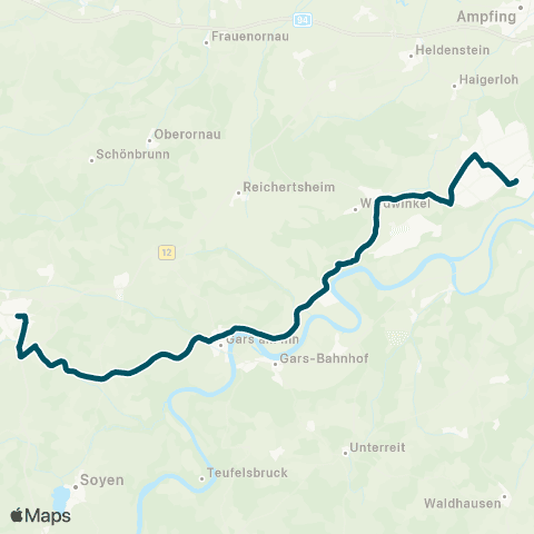 Die Münchner VerkehrsVerbund  Aschau am Inn - Au am Inn - Gars - Haag map